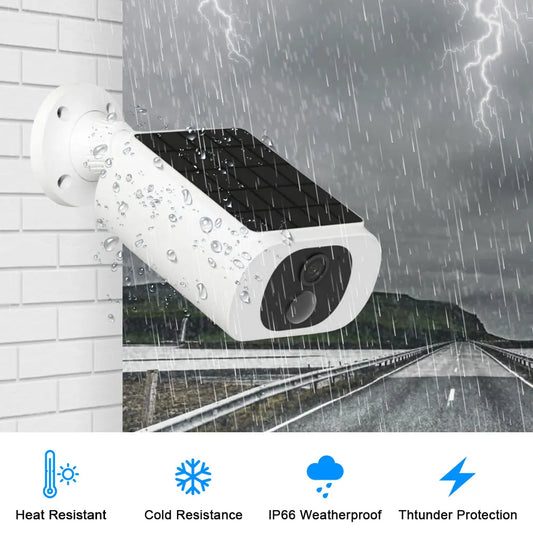 Tuya Wifi Solar Bullet Camera Outdoor 5MP Waterproof Battery Powered CCTV Surveillance Security Camera Wireless 2 Way Audio