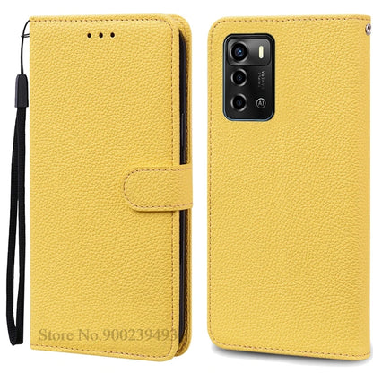 For ZTE Blade V40 Vita Case Soft Silicone Back Cover For ZTE Blade V40 Vita Case Leather Wallet Flip Cover Fundas