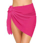 50x180cm large-sized Summer Short Solid Sarong Swimsuit Coverups Beach Bikini Wrap Sheer Chiffon Skirt Scarf Swimwear Cover-ups