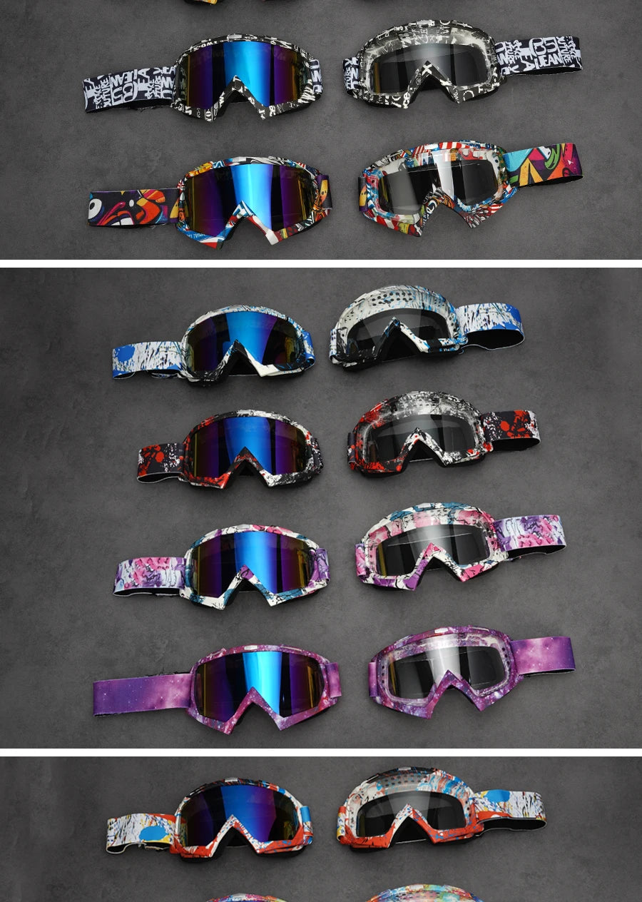 Newest Motocross Glasses Motorcycle Sunglasses Man MTB ATV Mask Windproof Protection Skiing Cycling Racing Off-Road Goggles