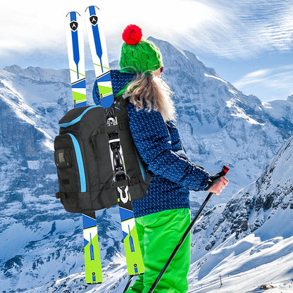 Ski Boots Bag Outdoor Skiing Capacity Large Backpack Unisex Dry Wet Separation Waterproof Storage Helmets Boot Gloves Snowboard