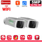 Tuya Wifi Solar Bullet Camera Outdoor 5MP Waterproof Battery Powered CCTV Surveillance Security Camera Wireless 2 Way Audio