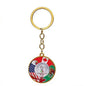 2026 FIFA World Cup Enamel Metal Keychain, UV Printed Soccer Key Ring, Football Fan Souvenir, Car Bag Pendant, Sports Gift