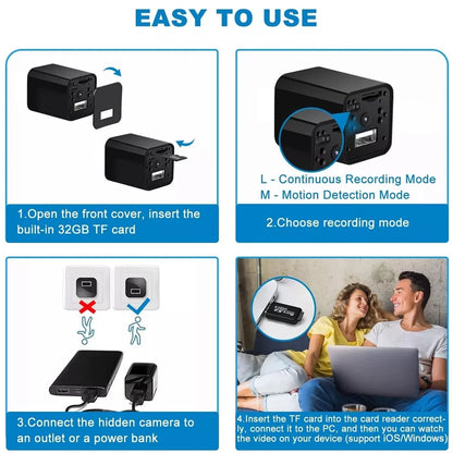 1080P HD Mini Wifi Camera Invisible Espia Cam Night Vision Micro Camcorder 150° Wide Angle IP Webcam Remote Monitoring Magnetic