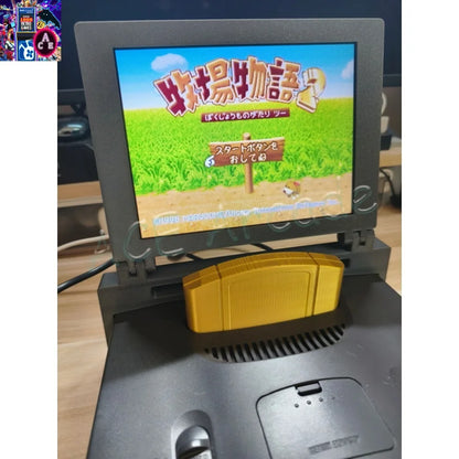Original Design 64 Bit N64 Host 8-inch 4:3 Mini Portable Screen for Home Retro Arcade Game Console LCD Dedicated Screen