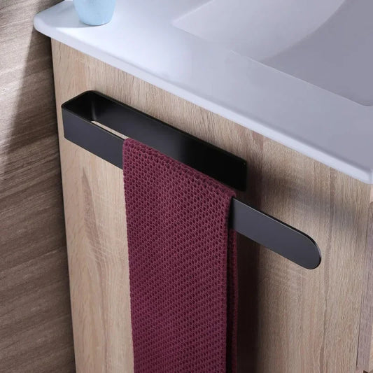 Towel Rack Non-punched Towel Rack Bathroom Rack Self-adhesive Bathroom Kitchen Towel Hand Towel Rack Household Items