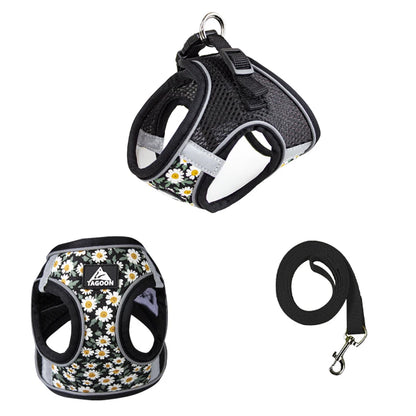 Dog Cat Harness Vest for Small Medium Dog Harness Leash Set Reflective Puppy Chest Strap Chihuahua French Bulldog Pet Supplies