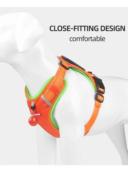 Reflective Dog Chest Strap Pet Leash Vest Type Explosion-proof Flushing Puppy Chest and Back Pet Products