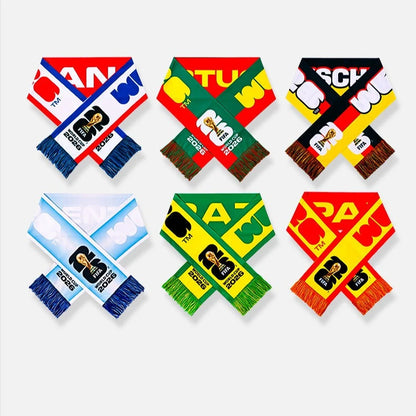 FIFA 2026 World Cup Souvenirs & Merchandise, National Team Fan Scarf, Cheer Scarf for Football Fans