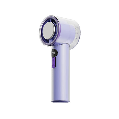 3600mAh Handheld Turbo Fan Portable Air Cooling Fan 199 Wind Speeds Adjustable Outdoor Personal Student Handheld Ice Fan