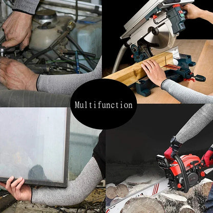 Hilo 1Pc Level 5 HPPE Safety Working Arm Wrist Cover Outdoor Anti-cutting and Anti-piercing Wrist Cover Woodworking Arm Cover
