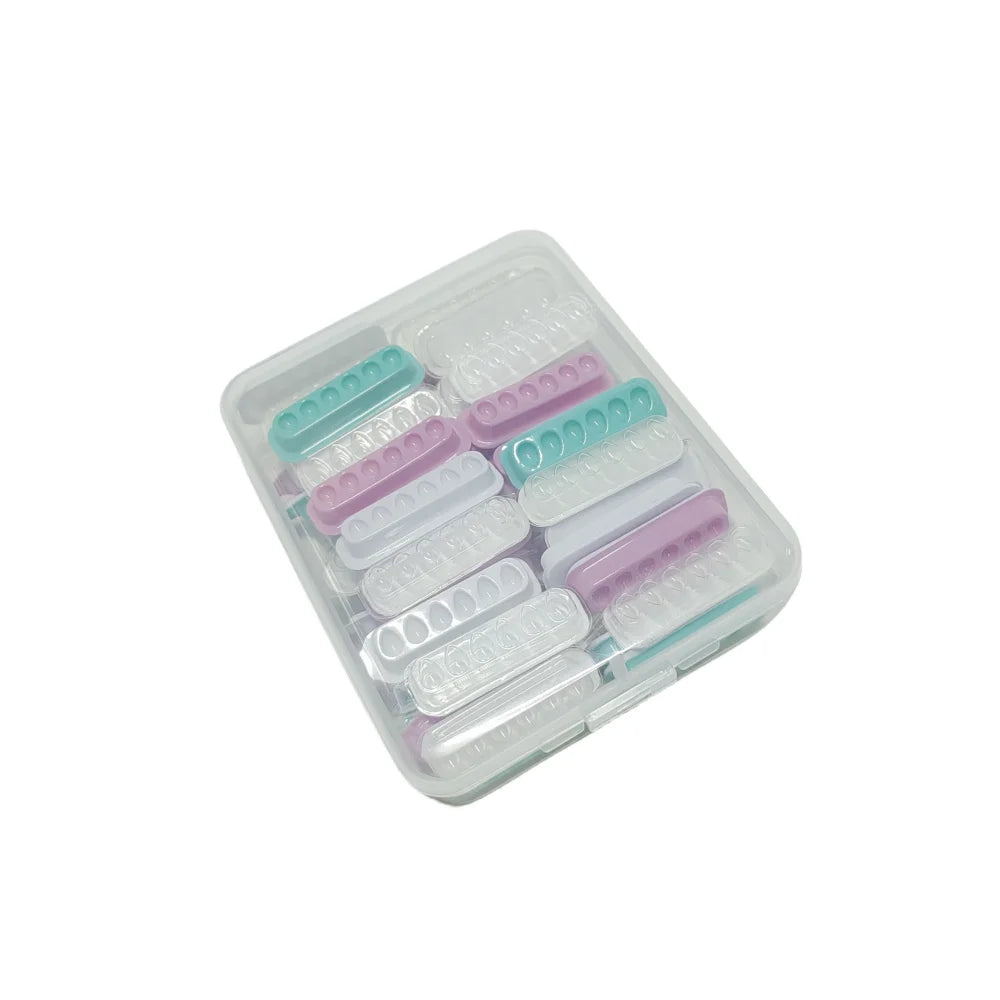 50PCS=1BOX Self Adhering Eyelash Extension Lash Glue Tray Wells Fan maker Private Label  Available