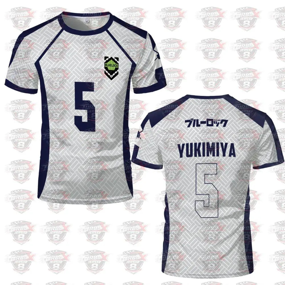 2026 Summer New Men's Blue Lock Anime Football Shirt T-shirt Women's Round Neck Sports Top Casual Short Sleeve T-shirt