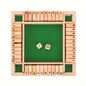Classic 4 Sided Wooden Board Game With 2 Dice And Shut-The-Box Instructions, Classics Tabletop Version And Pub Board Game