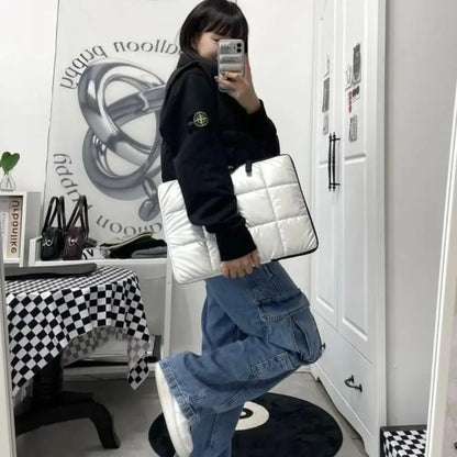 Universal Shockproof Laptop Sleeve Case Large Capacity Cartoon Laptop Bag Portable Ultra Thin Tablet Protective Pouch Tarvel