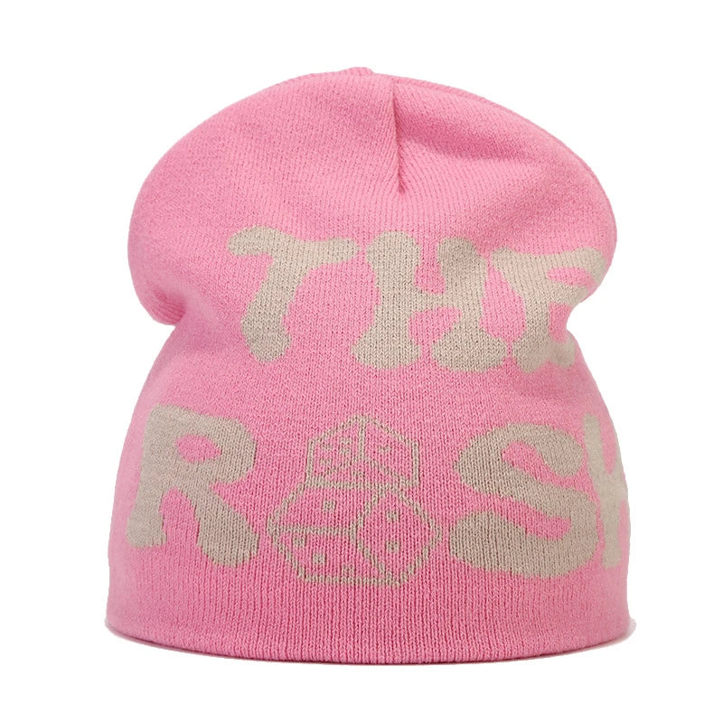 Bocca Beanie Y2K Knitting Hat For Men Women Warm Winter Autumn Letter Cartoon Streetwear Knitting Cap Hip Hop Gorras New Fashion