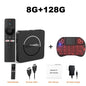 Q10 Android14 8K HDR10+ Smart TV Box Allwinner H313 128G Dual Wifi BT5.0 Set Top Box Media Player with Google Voice AssistantStreaming & Home Media PlayersGoWisse.com