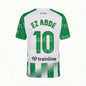 2026/27Men Green White Striped Soccer Jersey Short Sleeve Quick Dry Football Shirt Breathable Sports Shirt Team Training Uniform