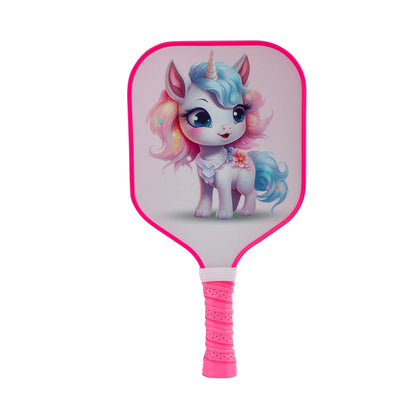 Kid Pickleball Paddle Little Mermaid Astronaut Galaxy Pickleball Paddle Lightweight Honeycomb Core Pickleball Gifts for Children