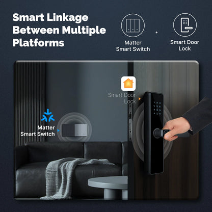 MOES WiFi Matter Smart Switch Light Button Tuya Remote Control EU Verison Work With Alexa Google Home Apple Homekit Smartthings