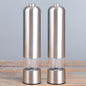 Stainless Steel And ABS Electric Salt Pepper Grinder Set Automatic Operation Spice Mill Charging And Battery Model for Kitchen