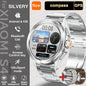 New For Xiaomi S4 Ultra Outdoor Sport Men HD AMOLED Display GPS Track Altimeter Heart Rate Bluetooth Call Waterproof Smart Watch