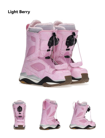 VECTOR Professional Women Man Ski Shoes Warm Waterproof Snowboard Boots Non-slip Leather Breathable Snow Ski Boots Ski Equipment
