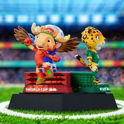 FIFA 2026 USA Canada Mexico World Cup Official Licensed Mascot PVC Figure Doll Collectible Souvenir Fan Ornament Gift