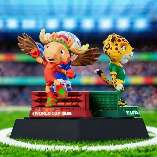 FIFA 2026 USA Canada Mexico World Cup Official Licensed Mascot PVC Figure Doll Collectible Souvenir Fan Ornament Gift