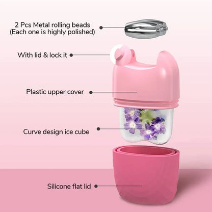 2In1 Silicone Ice Facial Roller Skin Care Beauty Lifting Contouring Tool GuaSha Roller Puffiness Skin Care Beauty Treatment Tool