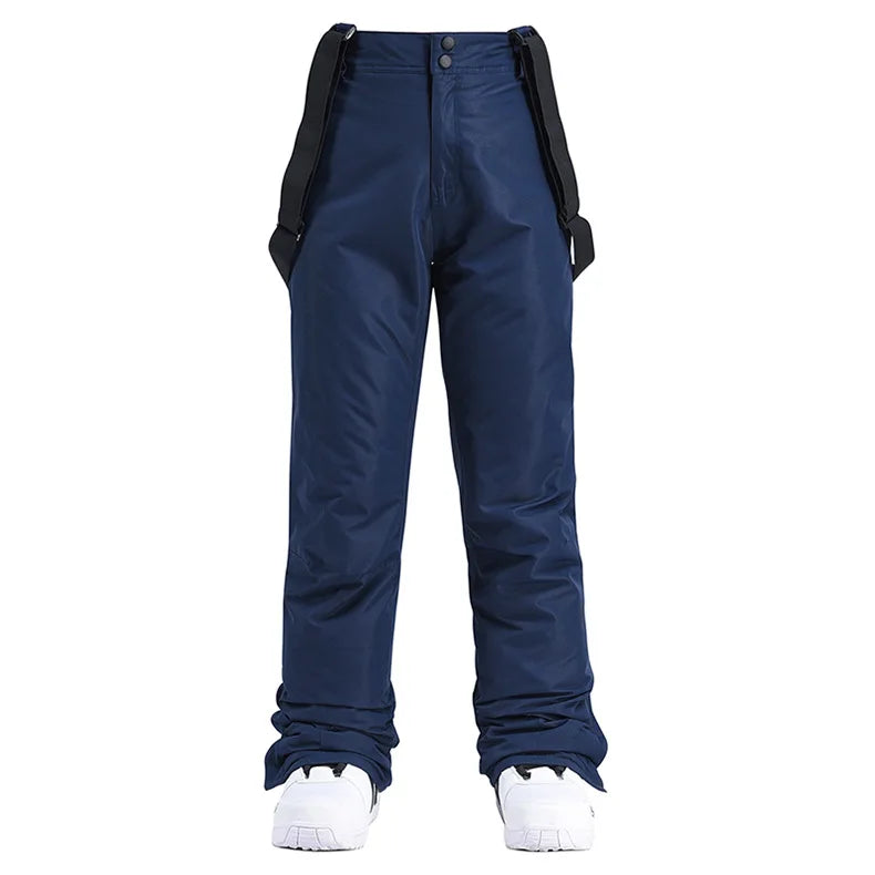 Cheap Women's and Men's Ice Snow Pants Outdoor Snowboarding Clothing Strap Trousers Skiing Suit Wear 10K Waterproof