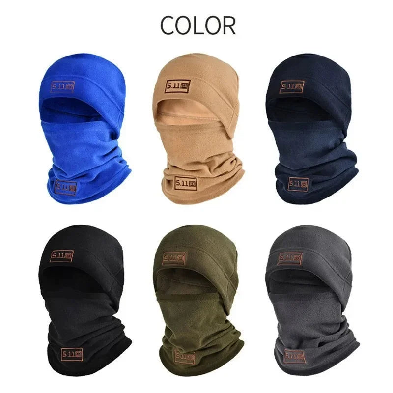 Winter Men Face Mask Neck Warmer Polar Coral Fleece Balaclava Beanies Thermal Head Cover Sports Ski Caps Warm Sets Accessories
