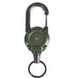 Retractable Heavy Duty Pull Reel Carabiner Key Strong Chains Steel Wire Buckle Rope Spring Key Ring Outdoor Sporty Keychain Tool