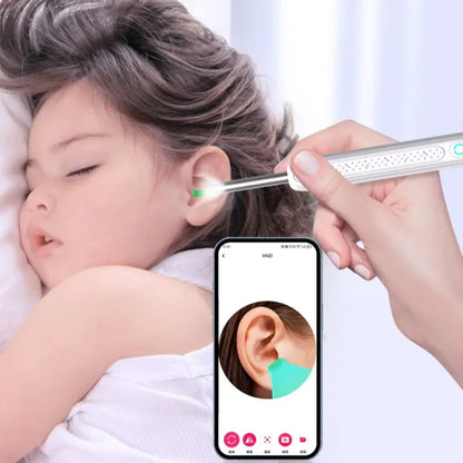 1-9pcs/Set Visual Ear Cleaner with Camera Ear Sticks USB Charging Ear Wax Removal Tool WIFI Connection 6 LED Lights Earpick