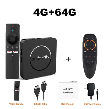 Q10 Android14 8K HDR10+ Smart TV Box Allwinner H313 128G Dual Wifi BT5.0 Set Top Box Media Player with Google Voice AssistantStreaming & Home Media PlayersGoWisse.com
