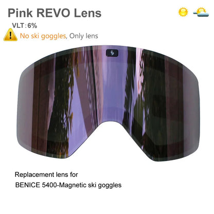 Ski Goggles with Magnetic Double Layer Yellow Lens Skiing Anti-fog UV400 Snowboard Goggles Men Women Ski Glasses Eyewear Set
