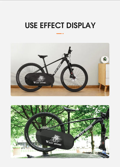 WEST BIKING Bicycle Chain Protector Cover Waterproof Dustproof MTB Road Bike Chainwheel Protection Cover Cycling Equipment