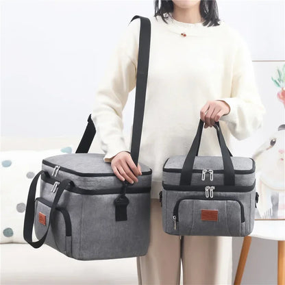 Thickened Freezer Bag High-Quality Insulated Lunch Bag Tactical Ice Bag Portable For Traveling Hiking Beach Trips