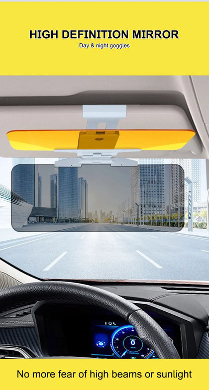 SEAMETAL Car Sun Visor HD View Day and Night Car Anti-glare Sun Visor Sun UV Blocked Clearly View Safety Driving Accessories