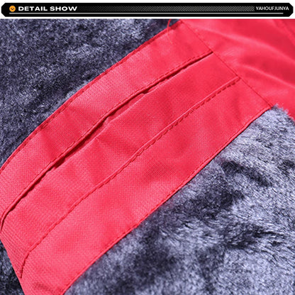 9XL New Winter Men Outwear Fleece Warm Removable Hooded Jacket Men Outdoor Skiing Windbreaker Waterproof Casual Jacket Coat Male