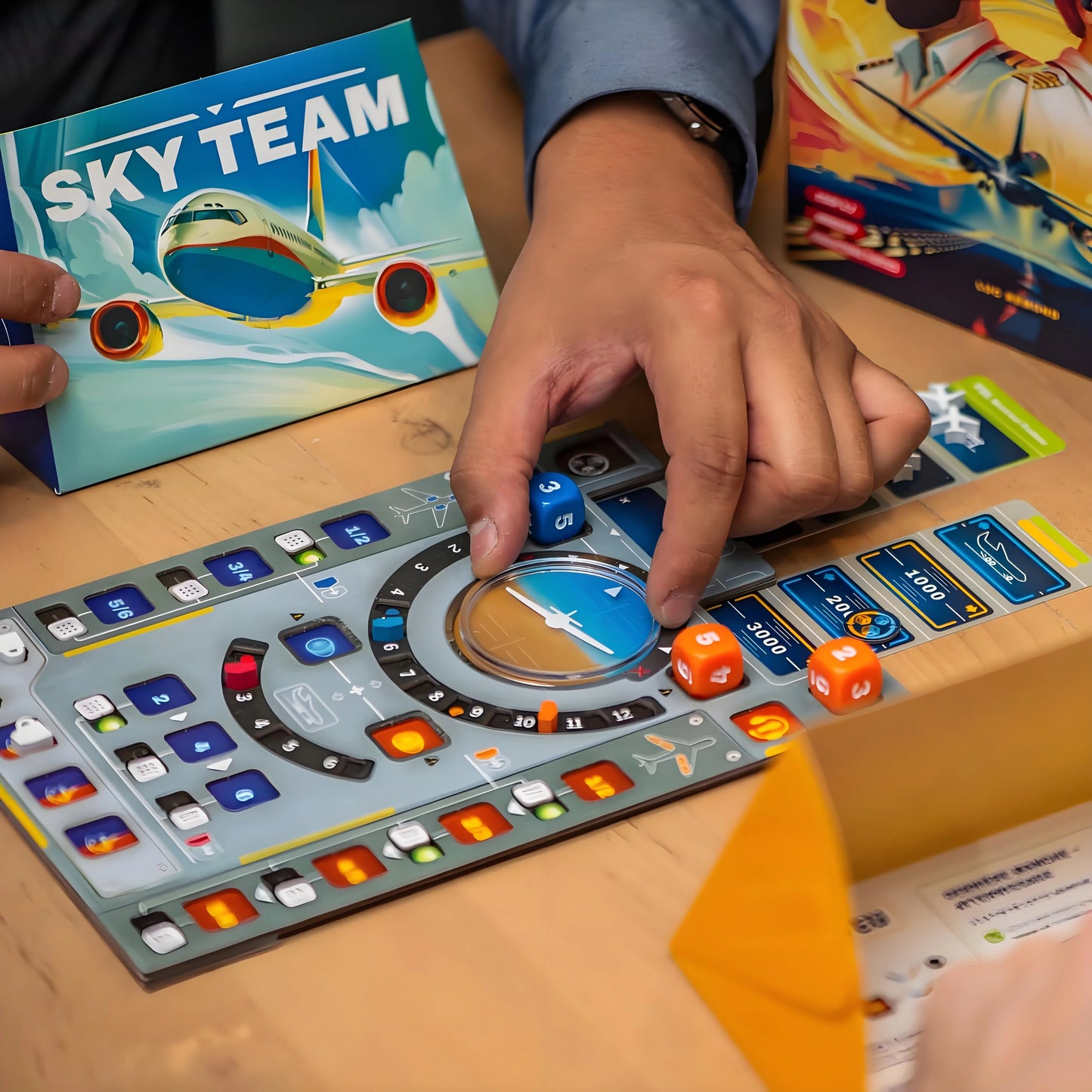 Sky Team Cooperative Board Game | 2-Player Strategy Challenge to Land The Plane | 20 Min Thrill for Teens & Adults Ages 14+