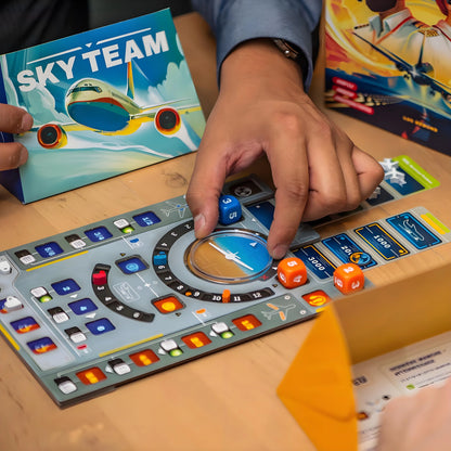 Sky Team Cooperative Board Game | 2-Player Strategy Challenge to Land The Plane | 20 Min Thrill for Teens & Adults Ages 14+