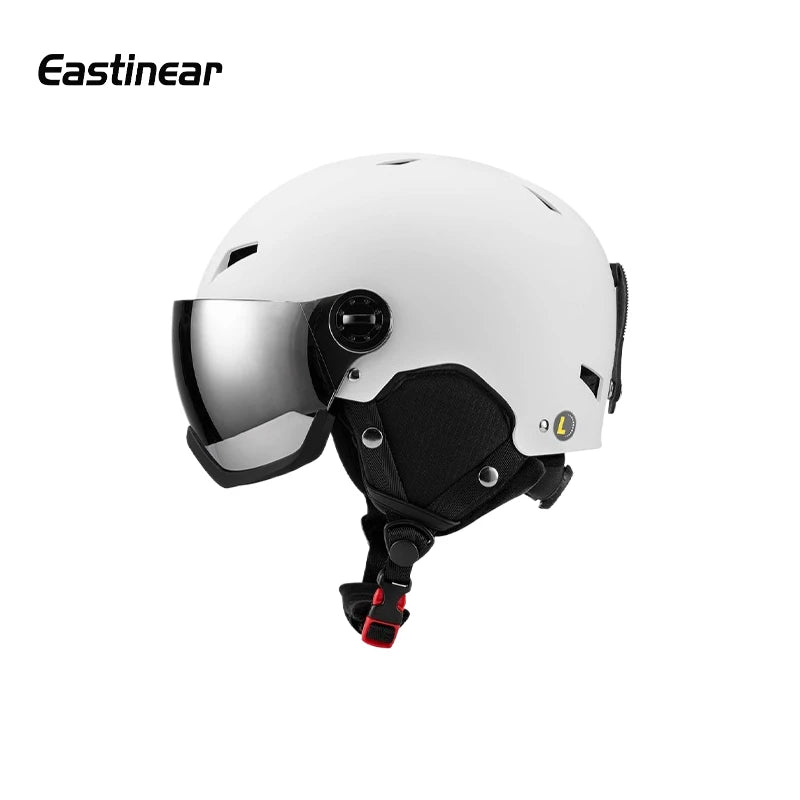 Eastinear polar bear Ski Helmet Men Snow Goggles In One Anti-Impact Snowboard Helmet For Adult Women Snowboard Safety Helmet