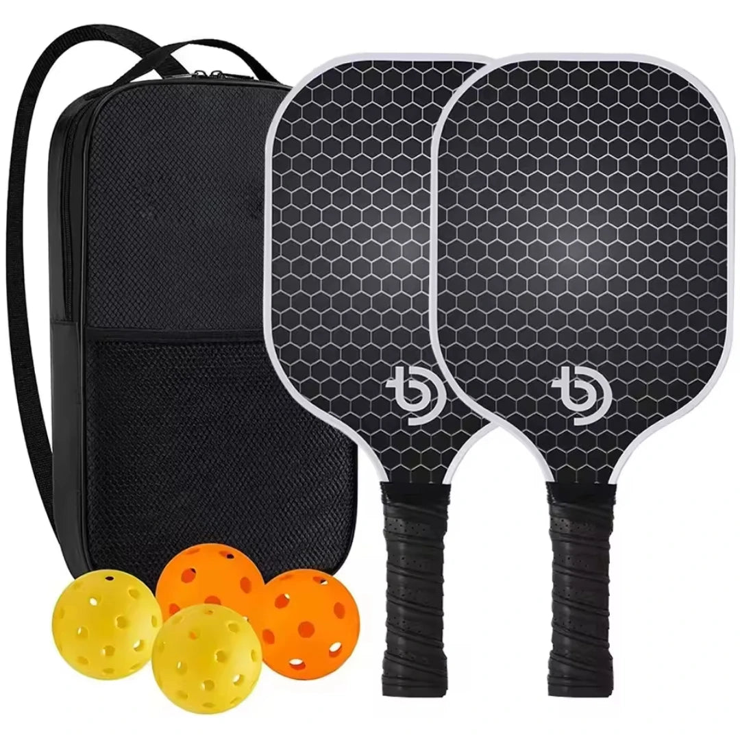 Pickleball Paddles Set-Graphite Glass Fiber Usapa Approved Lightweight Racquets Set Indoor and Outdoor Exercise For All Ages