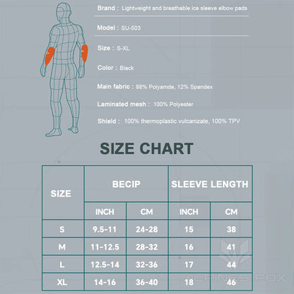 Summer Motorcycle Riding Soft Ice Sleeve Elbow Pads Motocross MTB BMX DH ATV CE Protective Gear Mountain Bike Elbow Protector