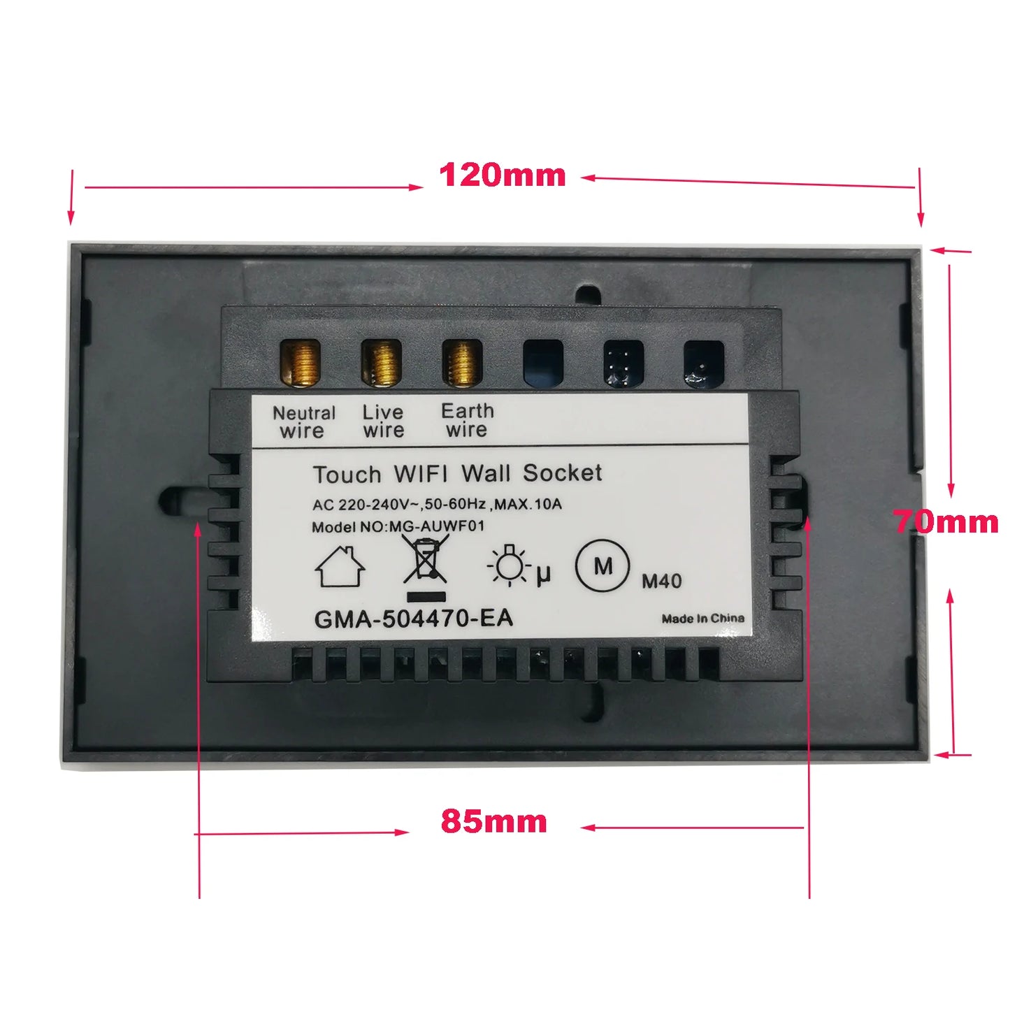 Melery WIFI Smart Wall Socket US Electrical Plug Outlet Power Monitoring Touch Switch Wireless Remote,Alexa Google Home Kitchen