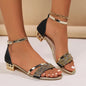 New Fashion Women's Sandals Gold and Silver Low Heel Casual Shoes Women Open Toe Summer Light Fashion Women's Shoes