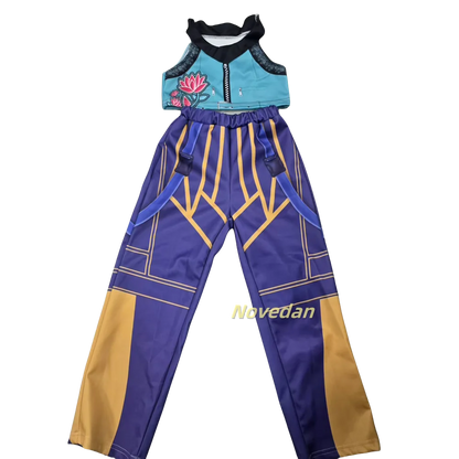 Huntrix Kpop K Pop Demon Hunters Rumi Zoey Mira Cosplay Costume Kids Girls Halloween Stage 3D Printed Pattern Role Play Clothes