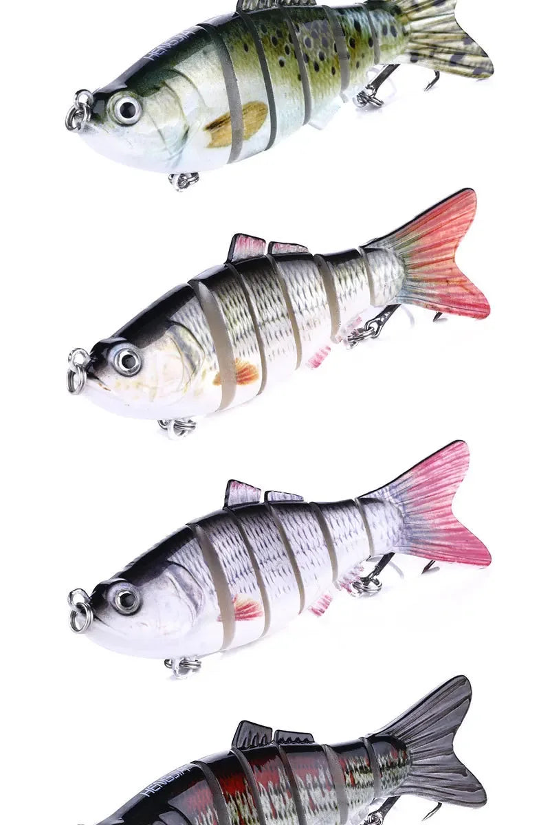 6/3/1Pcs Fishing Lure Sinking 10cm 17.5g 6 Segment Multi Jointed Swimbait Artificial Wobblers Crankbait Hard Bait Pesca Tackle