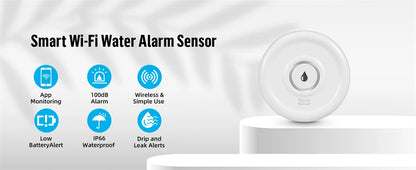 Fuers Water Leakage Detector Smart Home Alarm Tuya Smart Water level Sensor Home Alarm System Water Leak Security Alarm System